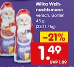 Weihnachtsmann im Angebot bei Netto Marken-Discount in Ratingen Weihnachtsmann Angebote von Milka bei Netto Marken-Discount Ratingen für 1,49 €
