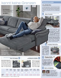 Wohnlandschaft im Polstermöbel Fischer Prospekt "MESSE VORSCHAU" auf Seite 11