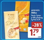 Délice Weiss von Moser Roth im aktuellen ALDI SÜD Prospekt für 1,79 €