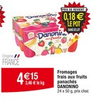 Fromages frais aux fruits panachés - DANONINO dans le catalogue Cora