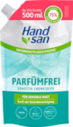 Parfümfrei Sensitiv-Cremeseife von Handsan im aktuellen budni Prospekt