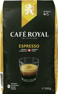 Café en grains espresso - Géant Casino à Saint-Ouen Café en grains espresso en promo chez Géant Casino Saint-Ouen à 4,13 €