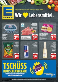 EDEKA Prospekt "Wir lieben Lebensmittel!" mit  Seiten (Saaleplatte)