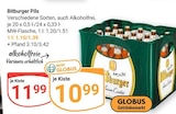 Pils im Angebot bei GLOBUS in Bruchsal Pils Angebote von Bitburger bei GLOBUS Bruchsal für 10,99 €