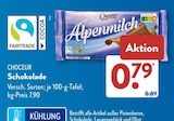 Schokolade von Choceur im aktuellen ALDI SÜD Prospekt für 0,79 €