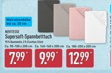 Aktuelle Spannbettlaken Angebote bei ALDI Nord in Siegen (Universitätsstadt) Aktuelles Supersoft-Spannbetttuch Angebot bei ALDI Nord in Siegen (Universitätsstadt) ab 7,99 €
