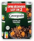 Légumes cuisinés - CASSEGRAIN - Super U à Valenciennes Légumes cuisinés - CASSEGRAIN en promo chez Super U Valenciennes à 1,25 €