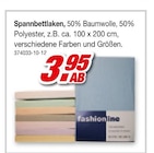 Spannbettlaken Angebote von fashionline bei Möbel AS Tübingen für 3,95 €