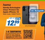 Handy-Schutzglas Clear Protect für Apple iPhone 16 Angebote von hama bei expert Kempten für 12,99 €