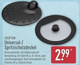 Universal-/Spritzschutzdeckel von Crofton im aktuellen ALDI Nord Prospekt für 2,99 €