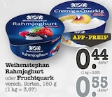 Aktuelles Rahmjoghurt Angebot bei E center in Mannheim ab 0,44 €