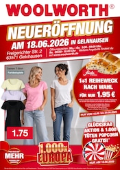 Woolworth Sonderposten Prospekt der aktuellen Woche mit 8 Seiten, gültig von 18.06.2026 bis 18.06.2026, in Bad Orb und Umgebung Aktueller Woolworth Sonderposten Prospekt in Bad Orb und Umgebung, "NEUERÖFFNUNG IN GELNHAUSEN" mit 8 Seiten, 18.06.2026 - 18.06.2026