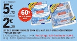 Beurre moulé doux 82% mat. Gr. - PAYSAN BRETON en promo chez E.Leclerc Beurre moulé doux 82% mat. Gr. - PAYSAN BRETON dans le catalogue E.Leclerc