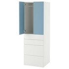 Kleiderschrank weiß blau/4 Schubladen von SMÅSTAD / PLATSA für 206,00 € bei IKEA im Angebot Kleiderschrank weiß blau/4 Schubladen von SMÅSTAD / PLATSA im aktuellen IKEA Prospekt