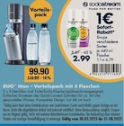 DUO titan – Vorteilspack mit 3 Flaschen im V-Markt Prospekt DUO titan – Vorteilspack mit 3 Flaschen von Sodastream im aktuellen V-Markt Prospekt für 2,99 €
