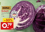 Rotkohl im Angebot bei Netto Marken-Discount in Koblenz Rotkohl Angebote von HEIMAT bei Netto Marken-Discount Koblenz für 0,79 €