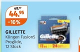 Klingen Fusion5 Proglide im Angebot bei Müller in Freiburg Klingen Fusion5 Proglide Angebote von Gillette bei Müller Freiburg für 44,95 €