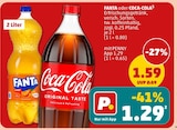 Erfrischungsgetränk Angebote von FANTA oder COCA-COLA3 bei Penny Frechen für 1,29 €