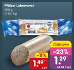 Aktuelles Pfälzer Leberwurst Angebot bei Netto Marken-Discount in Leverkusen ab 1,29 €