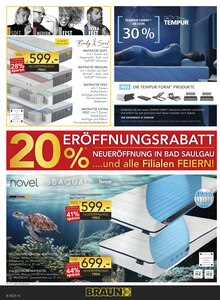 Matratze im BRAUN Möbel-Center Prospekt "NEUERÖFFNUNG" mit 24 Seiten (Reutlingen)