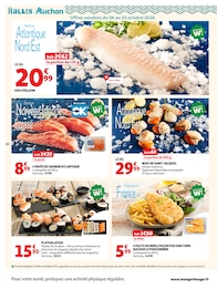 Prix et réduction Saumon dans le prospectus Auchan Hypermarché en cours Offre Saumon dans le catalogue Auchan Hypermarché du moment à la page 20