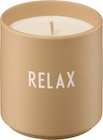 Duftkerze im Porzellanbecher "RELAX", beige (8,8x8 cm) im Angebot bei dm-drogerie markt in Salzgitter Duftkerze im Porzellanbecher "RELAX", beige (8,8x8 cm) Angebote von DESIGN LETTERS bei dm-drogerie markt Salzgitter für 34,95 €