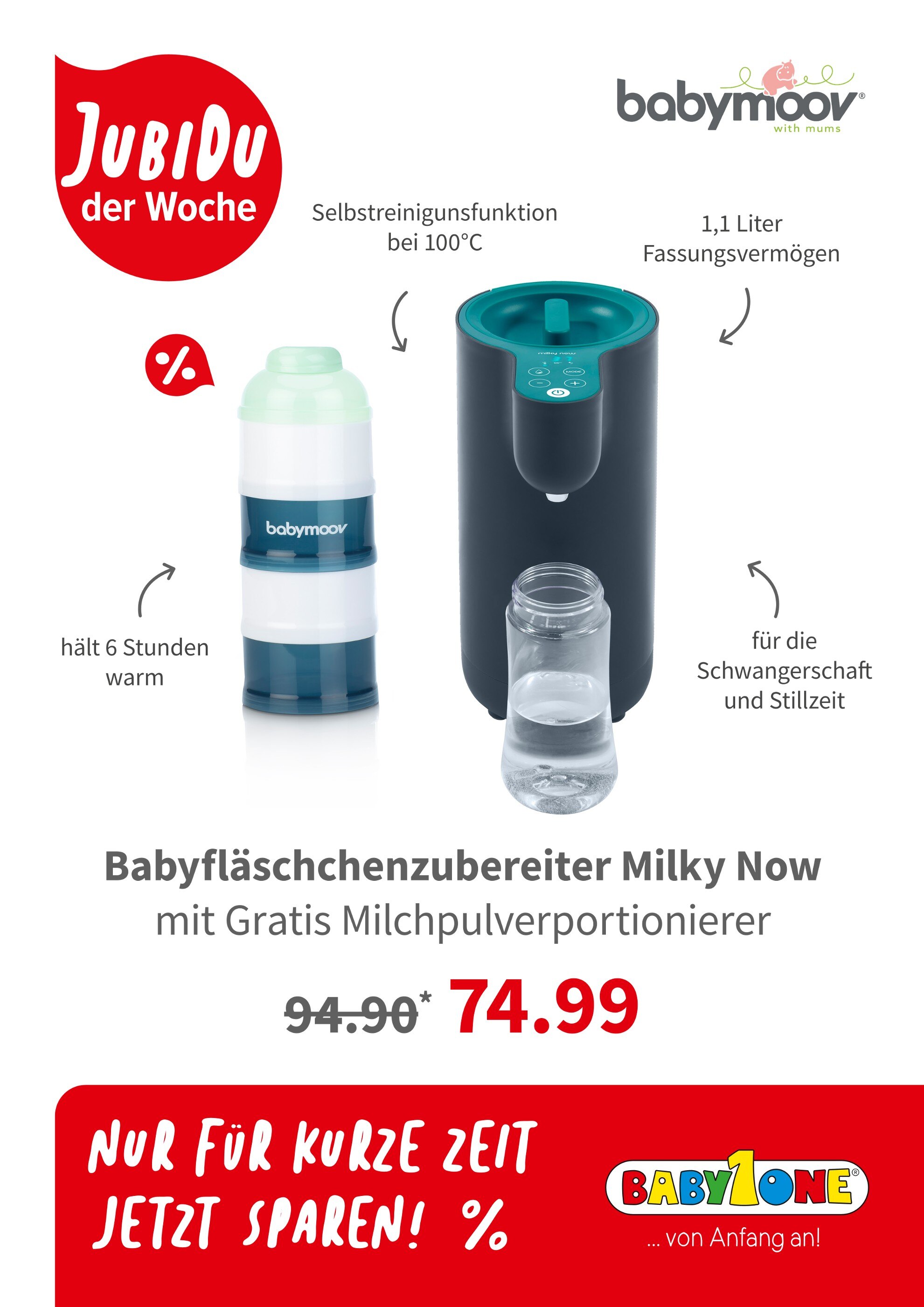 BabyOne Prospekt für Lippstadt mit 1 Seite BabyOne Prospekt für Lippstadt: "Jubidu! der Woche", 1 Seite, 25.10.2021 - 31.10.2021