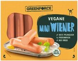 Vegane Mini Wiener im Angebot bei REWE in Greifswald Vegane Mini Wiener Angebote von Greenforce bei REWE Greifswald für 2,49 €