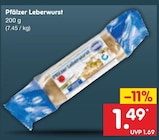 Netto Marken-Discount - Pfälzer Leberwurst Angebot im Prospekt Pfälzer Leberwurst bei Netto Marken-Discount im Prospekt "" für 1,49 €