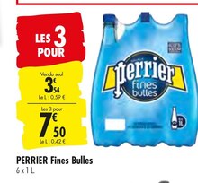 Perrier fines bulles - Carrefour à Angers Perrier fines bulles en promo chez Carrefour Angers à 7,50 €