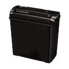 Fellowes Powershred P-25S - destructeur de documents coupe droite - 5 feuilles - Corbeille 11 litres - Fellowes - Bureau Vallée à Clermont-Ferrand Fellowes Powershred P-25S - destructeur de documents coupe droite - 5 feuilles - Corbeille 11 litres - Fellowes en promo chez Bureau Vallée Clermont-Ferrand à 29,99 €