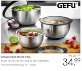 Schüssel-Set Mondi 3-tlg. Angebote von GEFU bei Zurbrüggen Oldenburg für 34,99 €