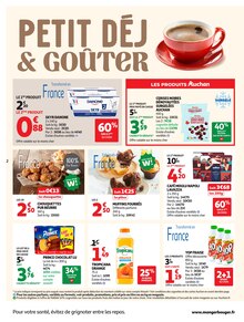 Catalogue Auchan Supermarché de la semaine "PETIT DÉJ & GOÛTER" avec 2 pages, valide du 15/07/2026 au 25/07/2026 pour Amiens et alentours Prospectus Auchan Supermarché de la semaine "PETIT DÉJ & GOÛTER" avec 2 pages, valide du 15/07/2026 au 25/07/2026 pour Amiens et alentours