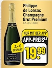 Champagne Brut Premium Angebote von Philippe de Lonsac bei Trinkgut Heidelberg für 19,99 €