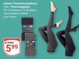 Damen-Thermostrumpfhose Angebote bei GLOBUS Krefeld für 5,99 €