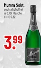 Sekt im Trinkgut Prospekt Sekt von Mumm im aktuellen Trinkgut Prospekt für 3,99 €