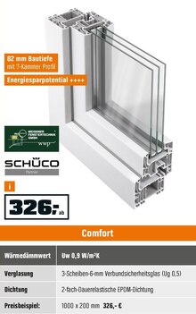 Fenster Comfort bei OBI in Schwerte Fenster Comfort im Angebot bei OBI Schwerte für 326,00 €