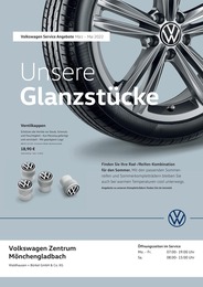 Volkswagen Prospekt für Mönchengladbach mit 1 Seite Volkswagen Prospekt für Mönchengladbach: "Unsere Glanzstücke", 1 Seite, 01.03.2022 - 31.05.2022