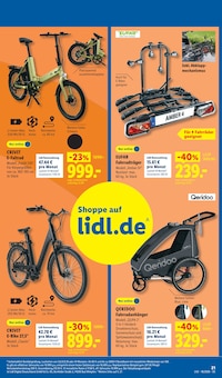 Fahrrad im Lidl Prospekt "LIDL LOHNT SICH" mit 68 Seiten (Hannover)