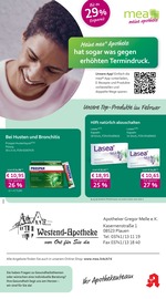 mea - meine apotheke Apotheken Prospekt der aktuellen Woche mit 4 Seiten, gültig von 01.02.2026 bis 28.02.2026, in Kauschwitz und Umgebung Aktueller mea - meine apotheke Apotheken Prospekt in Kauschwitz und Umgebung, "Unsere Februar-Angebote" mit 4 Seiten, 01.02.2026 - 28.02.2026
