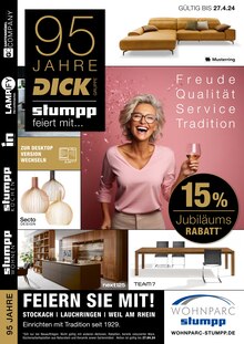 Küchenzeile im Wohnparc Stumpp Prospekt "95 JAHRE DICK" mit 24 Seiten (Reutlingen)