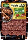 Brochettes de bœuf plein grill à la provençale ou saveur barbecue x 4 - SOCOPA à 4,87 € dans le catalogue Casino Supermarchés
