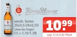 Bier im Angebot bei Getränke Oase in Hamm Bier Angebote von KönigPilsener bei Getränke Oase Hamm für 10,99 €
