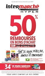 Prospectus Supermarchés de Intermarché à Villebernier: "50% REMBOURSÉS EN BONS D'ACHAT SUR tout LE RAYON PÂTES, RIZ, SAUCES ET CONSERVES", 36 pages, 22/05/2024 - 02/06/2024