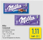 Schokolade Angebote von Milka bei diska Erlangen für 1,11 €