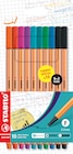STABILO Point 88 - Etui carton x 10 Stabilo pointe fine - 0.4 mm - Format spécial 8+2 - noirs - STABILO en promo chez Bureau Vallée STABILO Point 88 - Etui carton x 10 Stabilo pointe fine - 0.4 mm - Format spécial 8+2 - noirs - STABILO dans le catalogue Bureau Vallée
