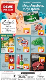 REWE Prospekt "Dein Markt" für Kalkar, 34 Seiten, 29.09.2025 - 04.10.2025