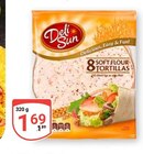 8 Soft Flour Tortillas im Angebot bei GLOBUS in Bochum 8 Soft Flour Tortillas Angebote von Deli Sun bei GLOBUS Bochum für 1,69 €