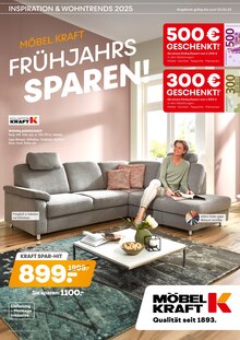 Couch im Möbel Kraft Prospekt "FRÜHJAHRS-SPAREN" mit 20 Seiten (Jena)