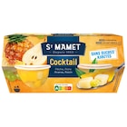 Coupelles de fruits sans sucres ajoutés - ST MAMET en promo chez Carrefour Coupelles de fruits sans sucres ajoutés - ST MAMET dans le catalogue Carrefour